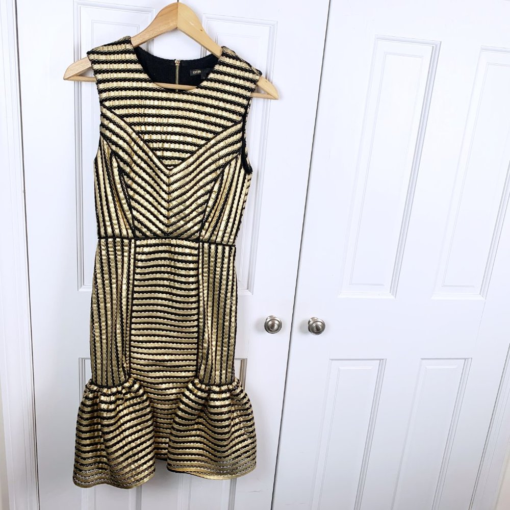 Maje Rezzano Mesh Stripe Dress - Picture 5 of 12